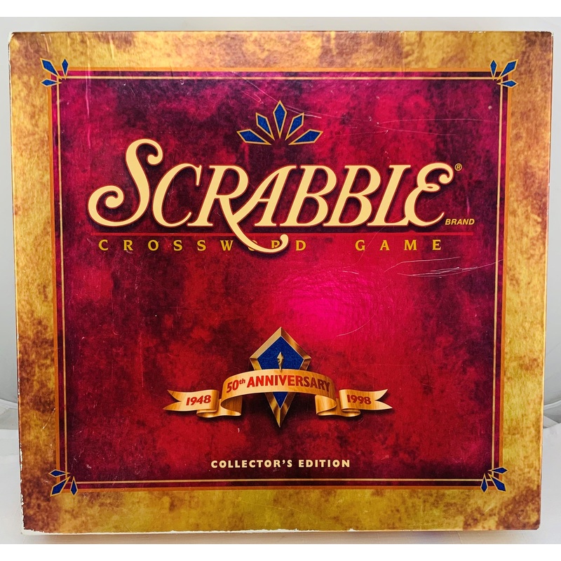 Scrabble Deluxe Collectors Edition 50th Anniversary – 1998 – Milton Bradley – Great Condition