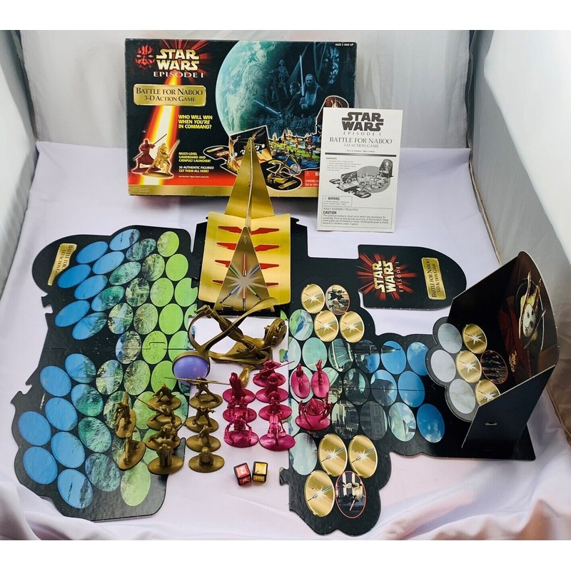 Star Wars: Episode I  Battle for Naboo 3-D Action Game – 1999 – Milton Bradley – Great Condition