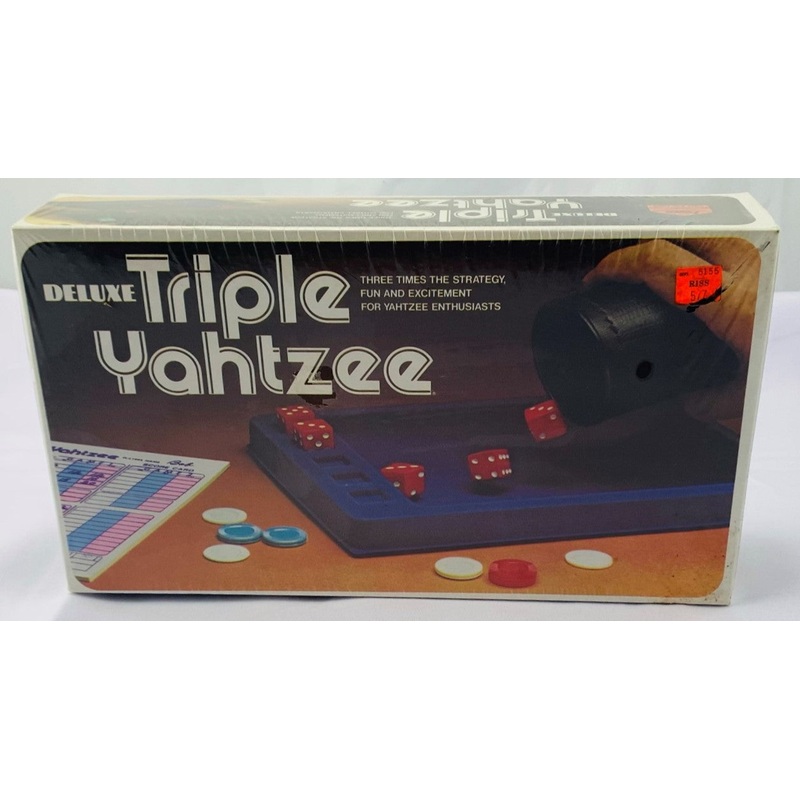 Triple Yahtzee Game – 1978 – E.S. Lowe – New Sealed