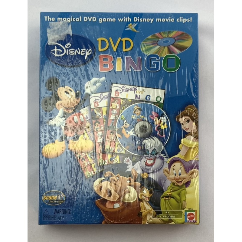 Disney DVD Bingo – 2005 – Mattel – New