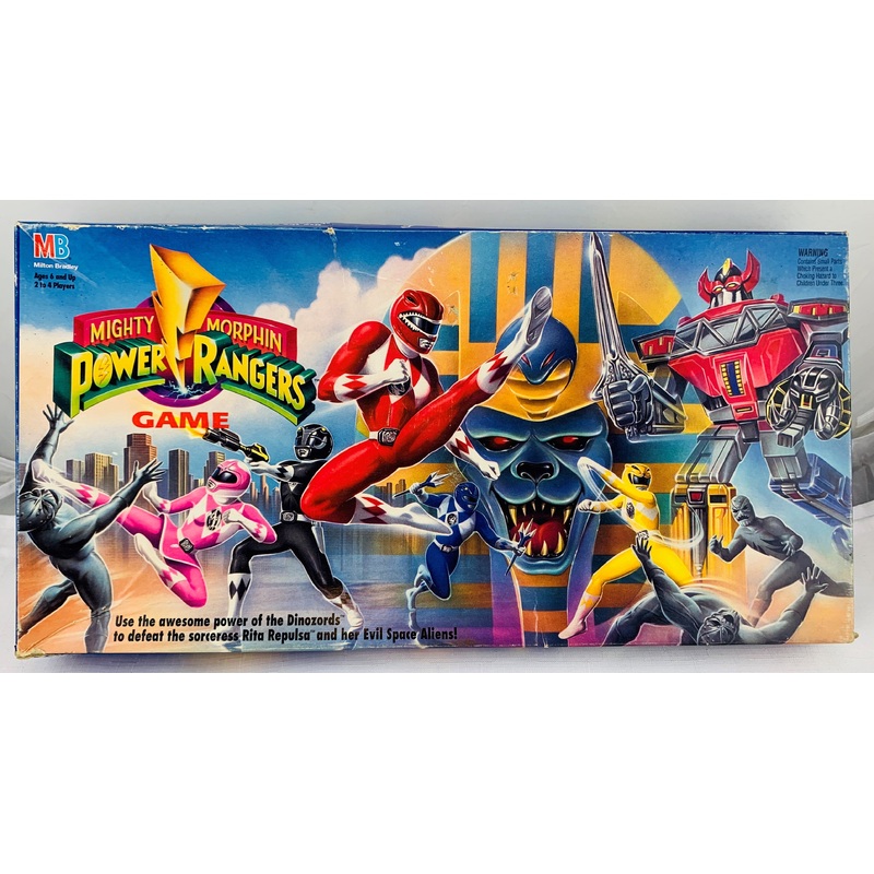 Mighty Morphin Power Rangers Game – 1994 – Milton Bradley – Very Good Condition