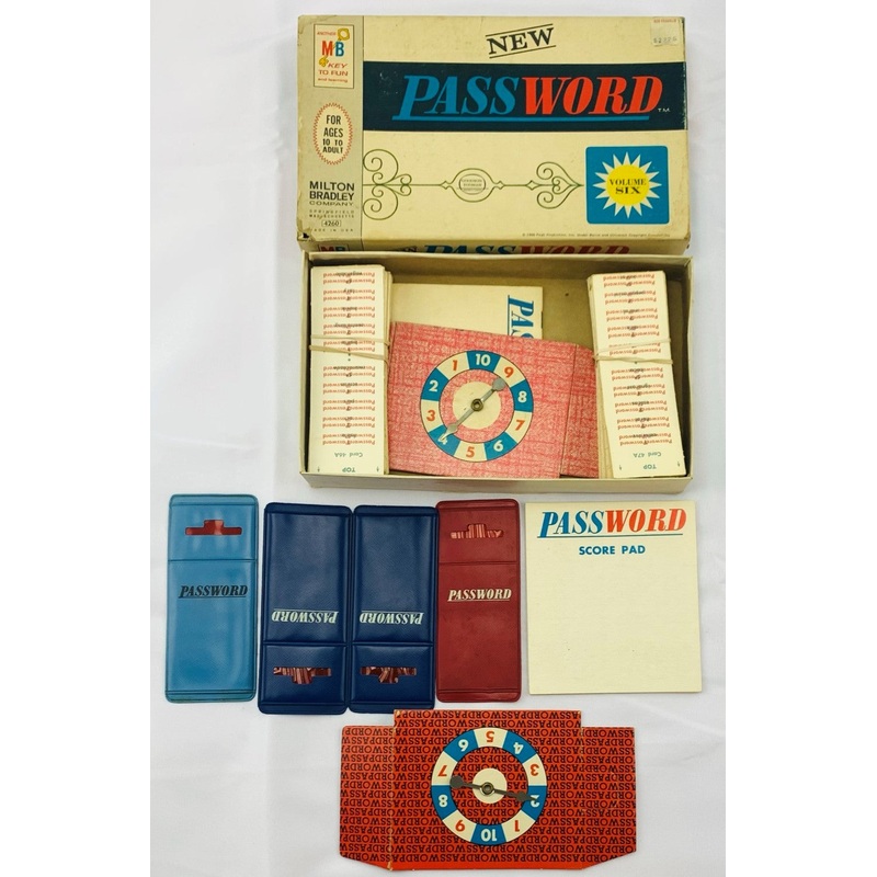 Password Game 6th Edition – 1966 – Milton Bradley – Good Condition
