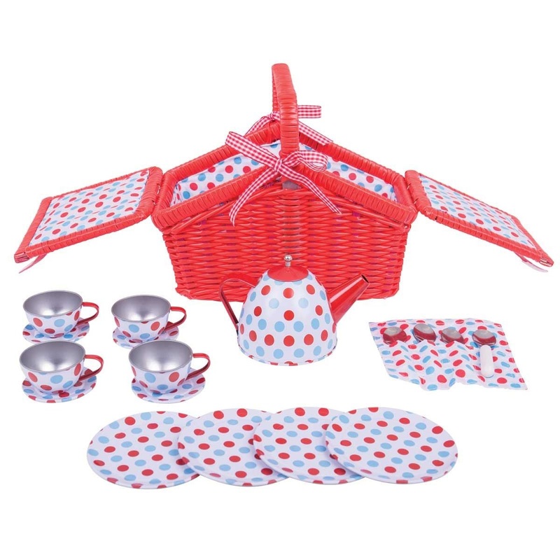 Spotted Basket Tea Set
