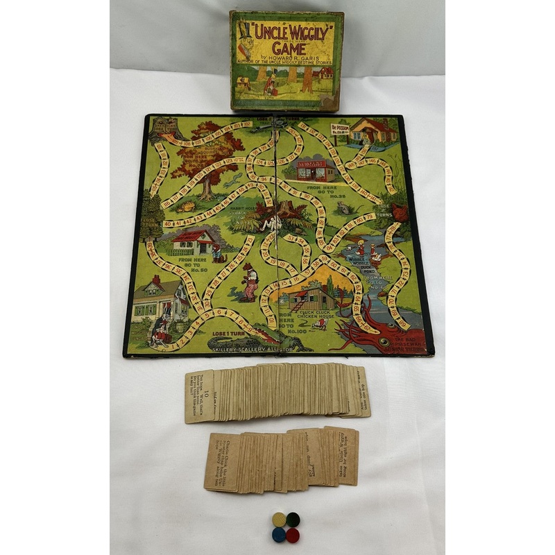 Uncle Wiggily Game – 1916 – Milton Bradley – Good Condition