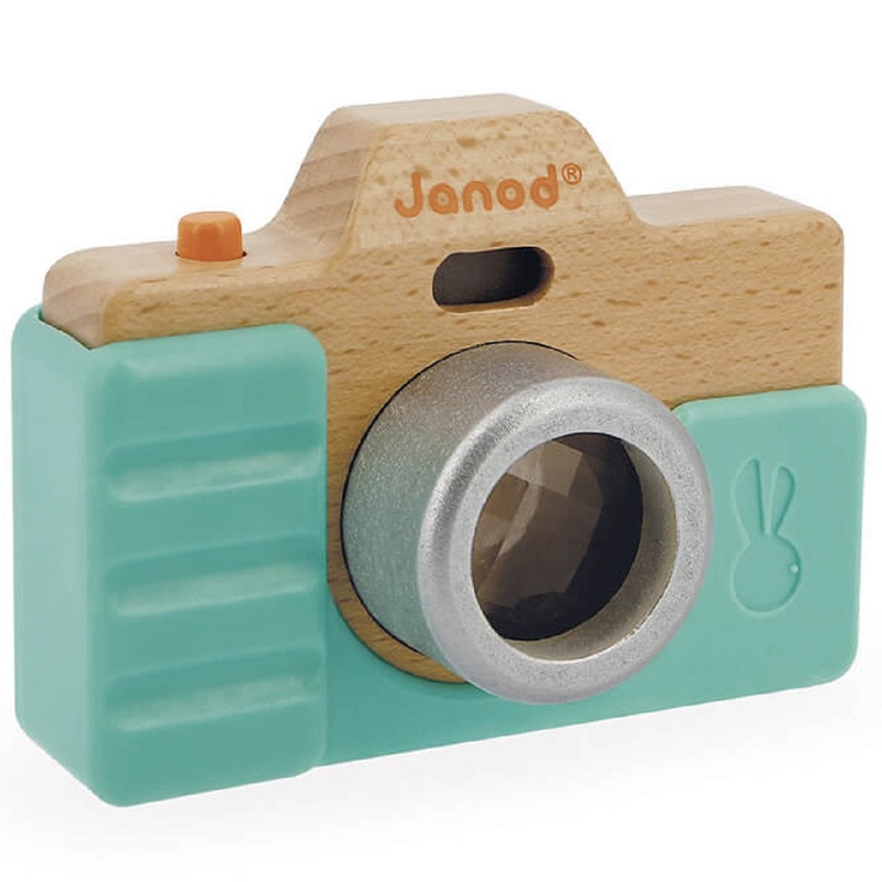 Wooden Camera with Sounds – Blue