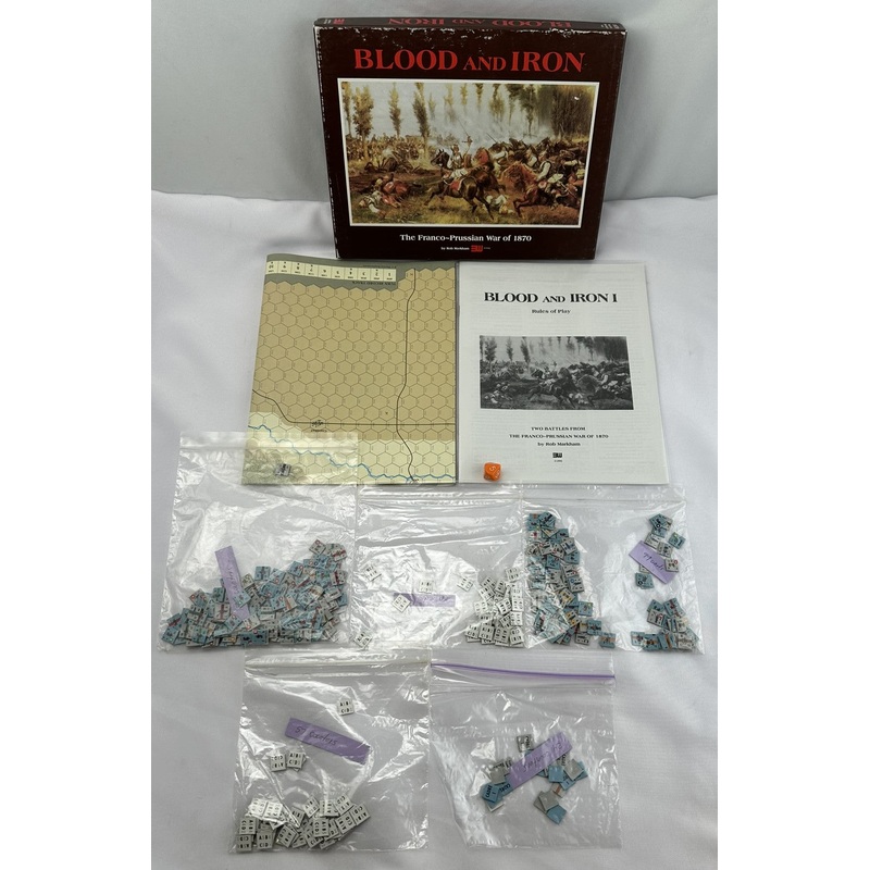 Blood and Iron Game – 1992 – World Wide Wargames – Great Condition