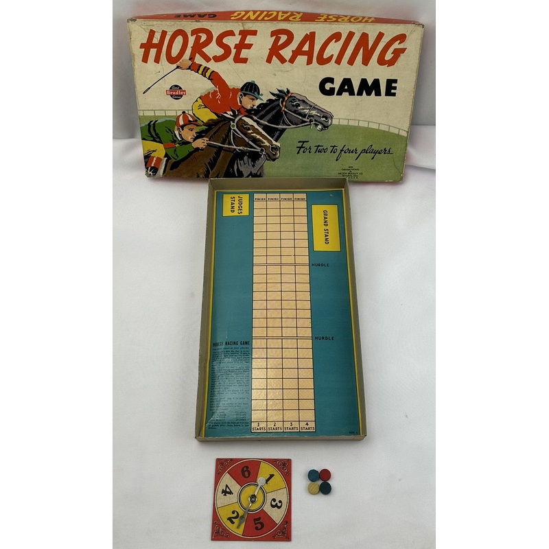 Horse Racing Game – 1940 – Milton Bradley – Good Condition