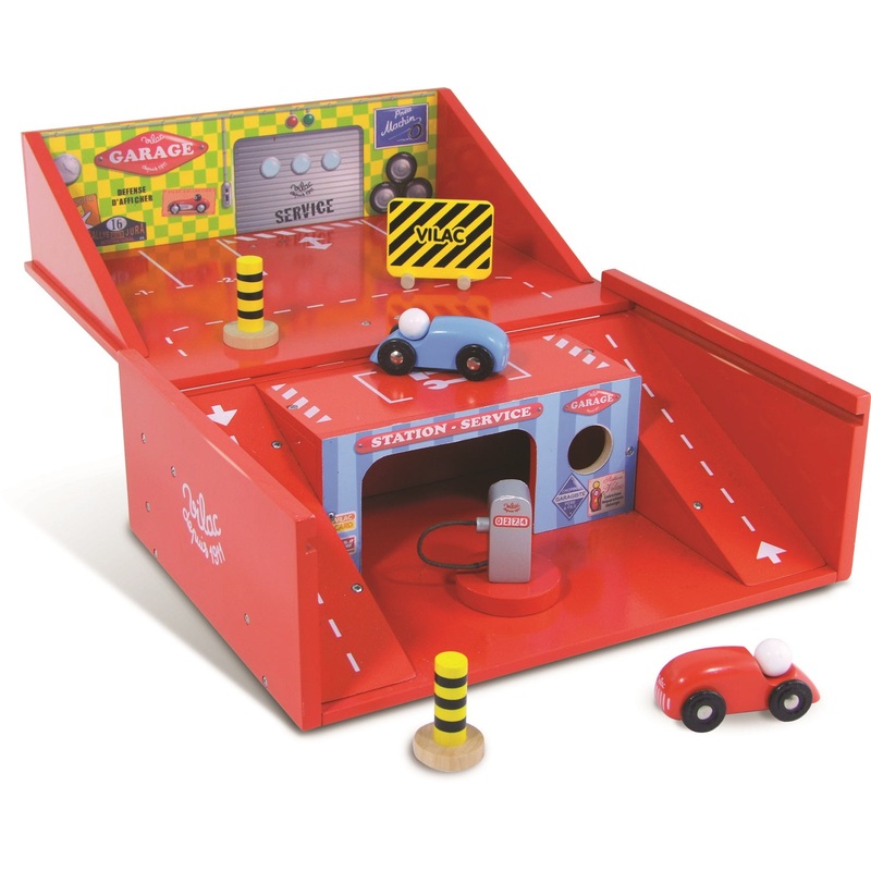 Red Wooden Garage in a Suitcase