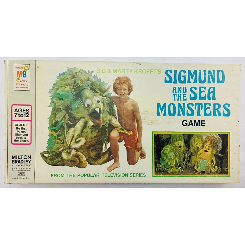 Sigmund and the Sea Monsters Game – 1975 – Milton Bradley – Very Good Condition