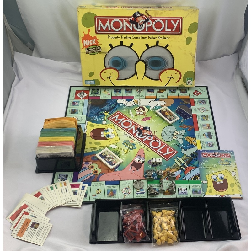 Spongebob Monopoly Game – 2005 – Parker Brothers – Good Condition