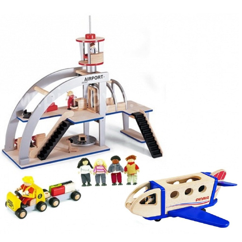 Wooden Airport Play Set