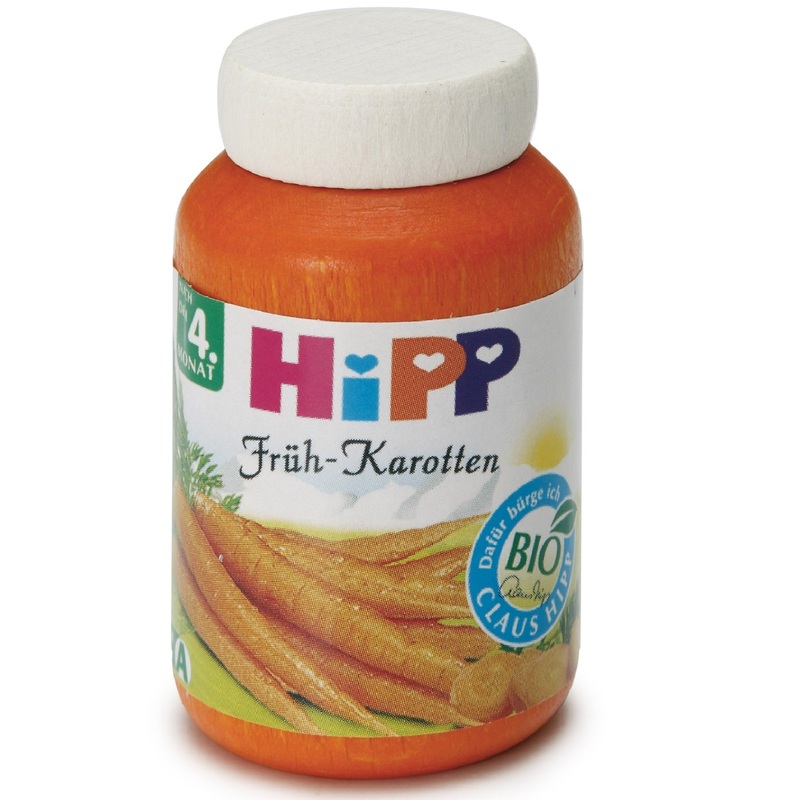 1 x Wooden Jar of Hipp Carrot Baby Food