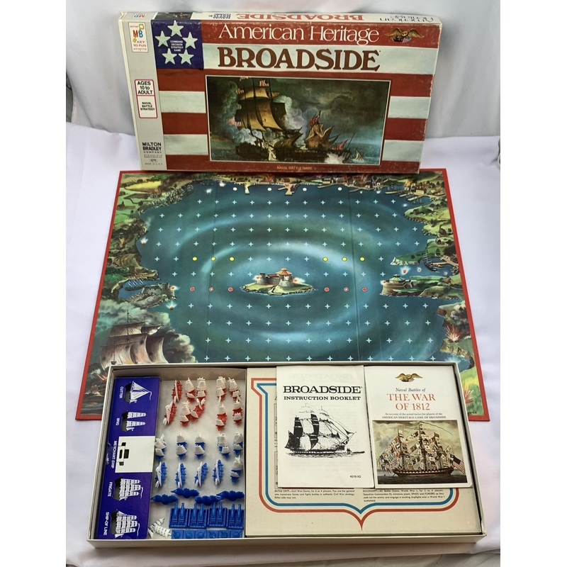 Broadside Game – 1975 – Milton Bradley – Very Good Condition