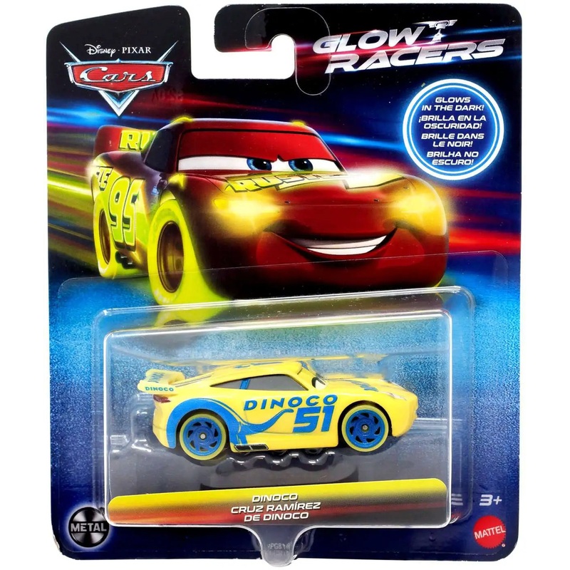 Disney Pixar Glow Racers Dinoco Cruz Ramirez