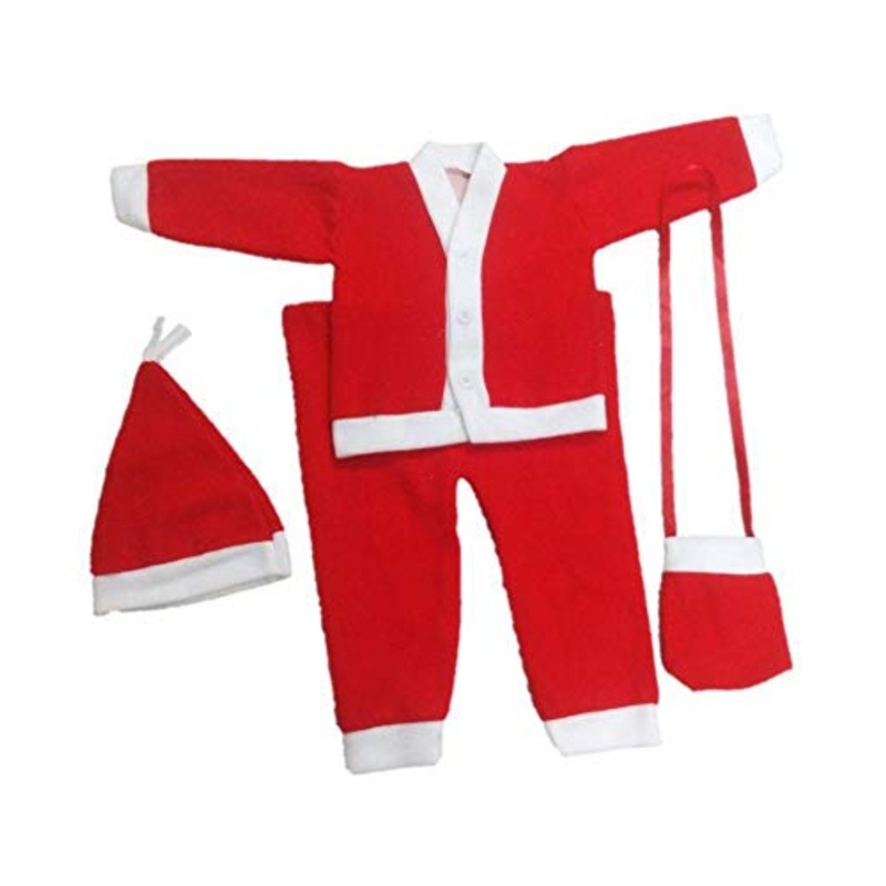 Santa Claus Costume Christmas Dress for Kids Size 5 (6-9 Years)