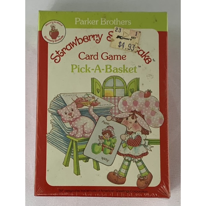 Strawberry Shortcake Card Game Pick-A-Basket – 1983 – Parker Brothers – NEW Sealed