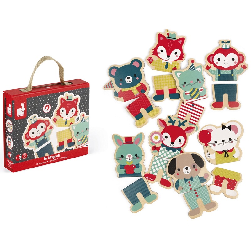 16 Baby Forest Magnetic Animals Set