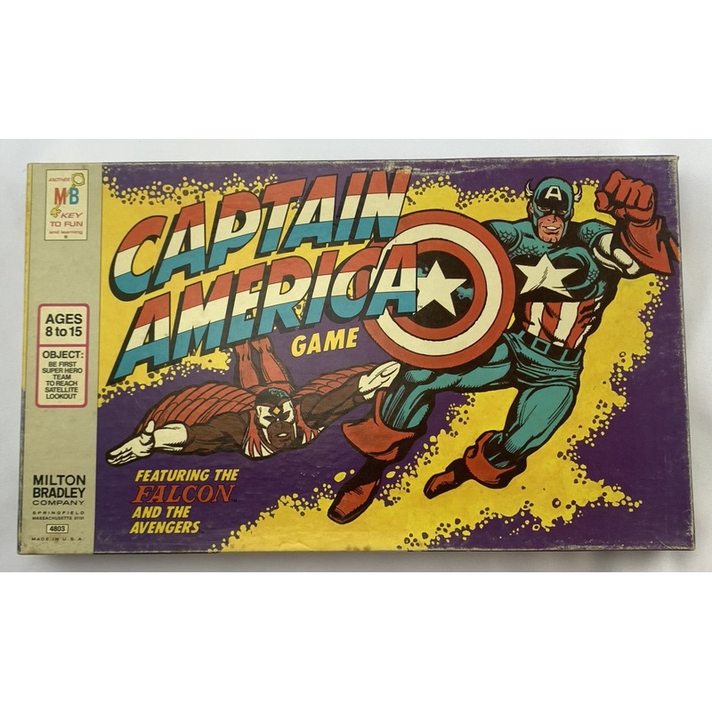 Captain America Game (Featuring the Falcon and the Avengers) – 1977 – Milton Bradley – New