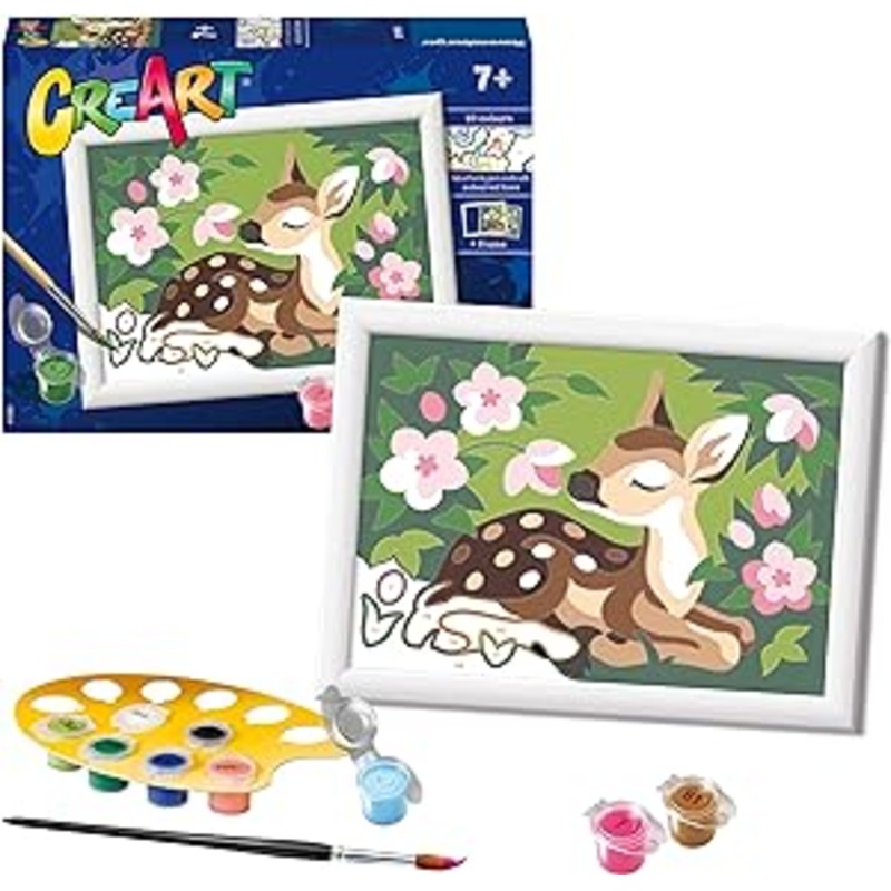 CreArt Paint by Numbers – Floral Fawn