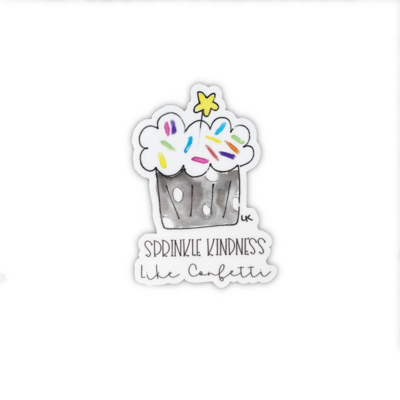 Laura Kelly Designs – ST-SPRINKLES-L | Vinyl Sticker – Sprinkle Kindness Like Confetti