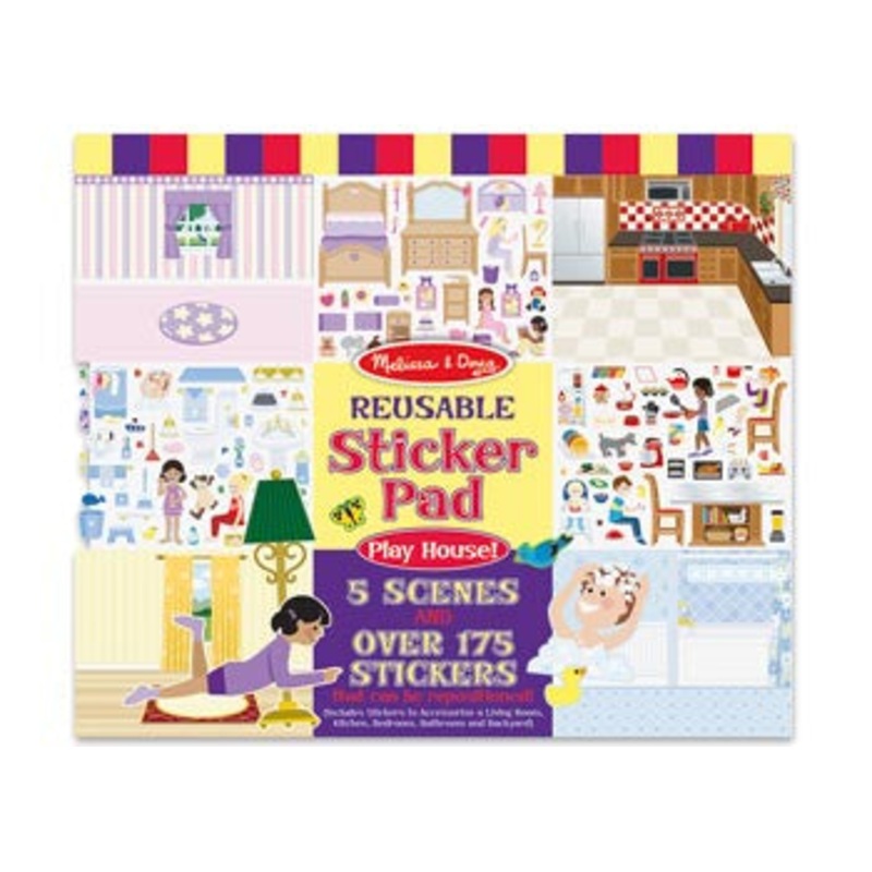 Melissa & Doug – Reusable Sticker Pad Play House