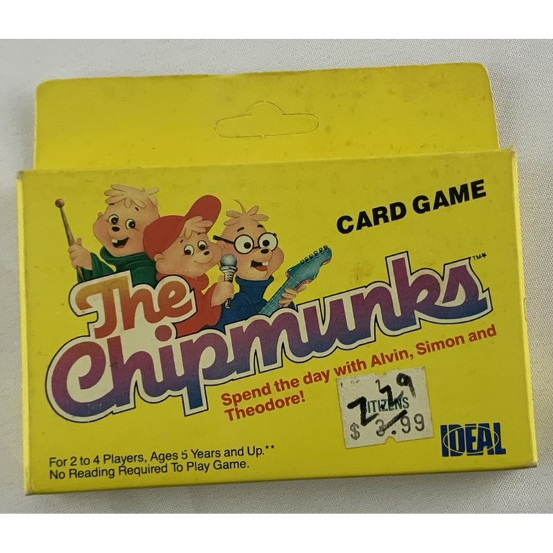 Chipmunks Card Game – 1984 – Ideal – New