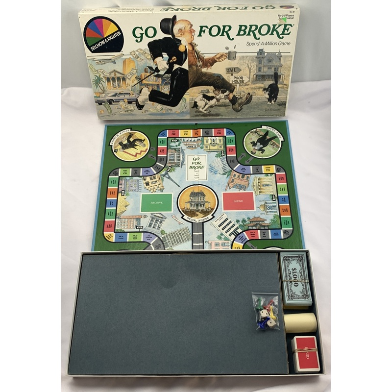 Go For Broke Game – 1985 – Selchow & Righter – Great Condition
