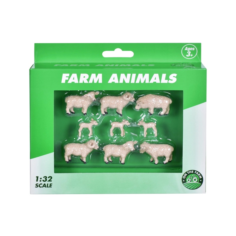 On the Farm Sheep & Lambs Set 1:32
