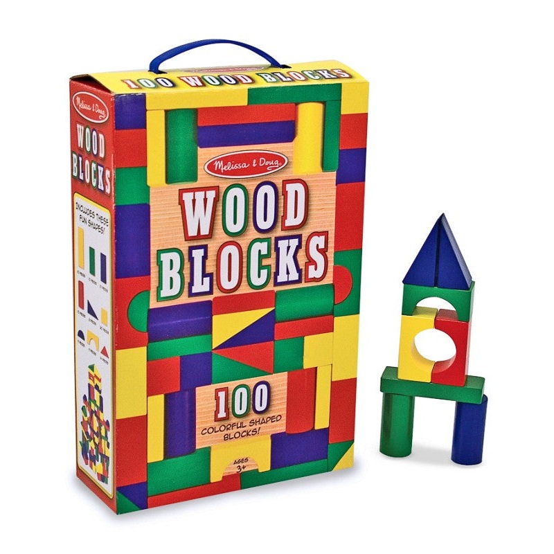 100 Wooden Blocks Set