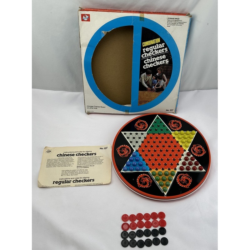 2 in 1 Chinese Checkers and Checkers – Ohio Art – Great Condition