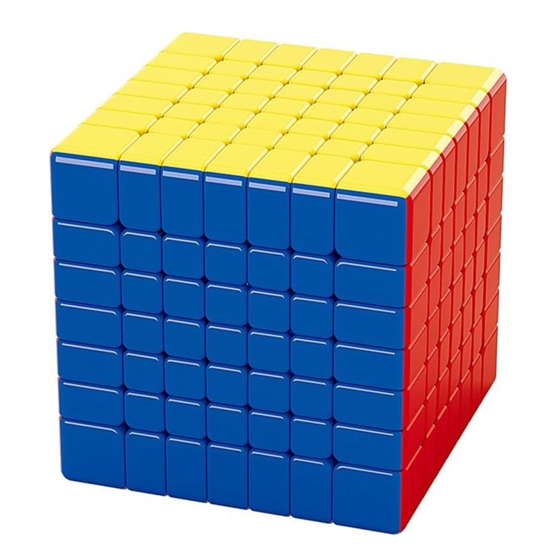 7X7X7 Stickerless Smooth Play Speed Cube Speedy Stress Buster Brainstorming Puzzle for Kids & Adults
