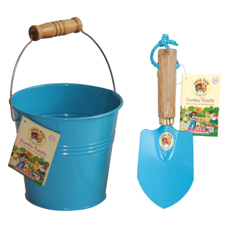 Blue Bucket and Trowel Set