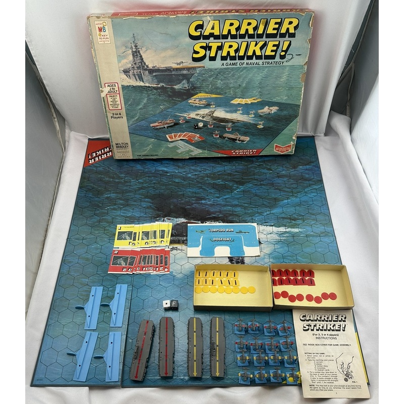 Carrier Strike Game – 1977 – Milton Bradley – Good Condition