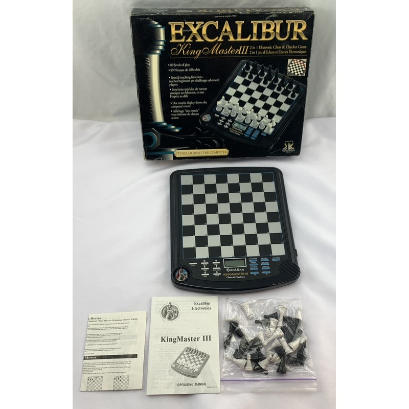 Excalibur King Master III Electronic Chess Game – Excalibur – Great Condition