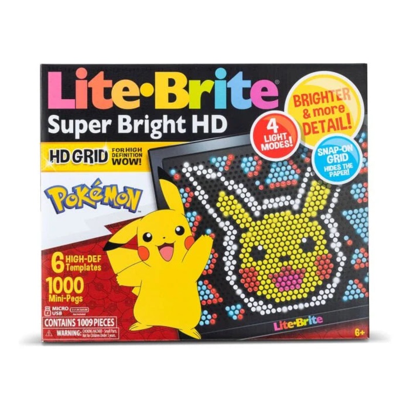 Lite Brite Super Bright HD Pokemon Edition