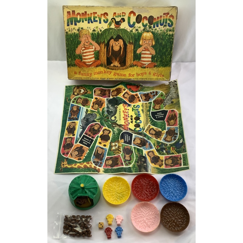 Monkeys and Coconuts Game – 1975 – Schaper – Great Condition