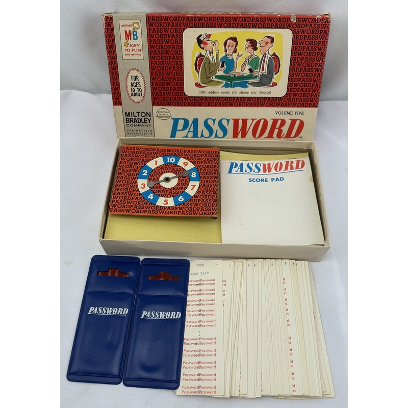Password Game 5th Edition – 1967 – Milton Bradley – Great Condition