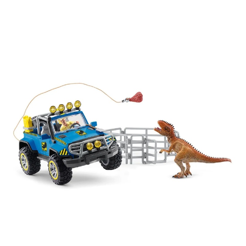 Schleich – 41464 | Dinosaurs: Off Road vehicle with Dino Outpost