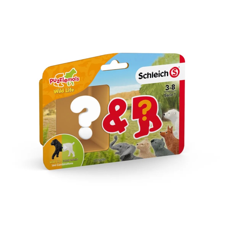 Schleich – 56050 | Wild Life: Puzzlemals Series 1 – Assorted (One per Purchase)