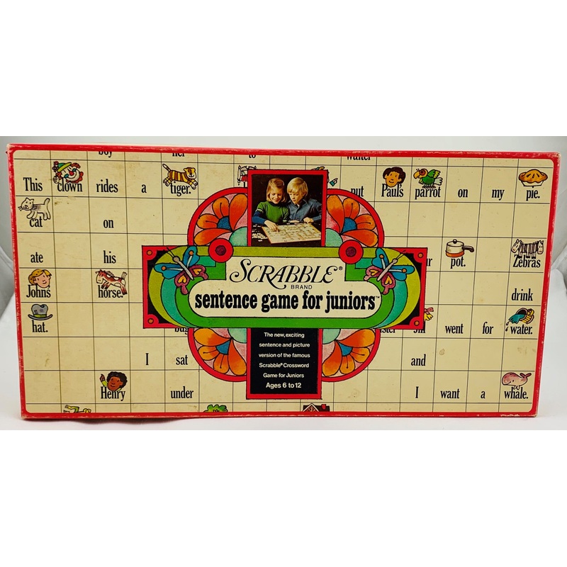 Scrabble Sentence Game for Juniors – 1973 – Selchow & Righter – Never Played