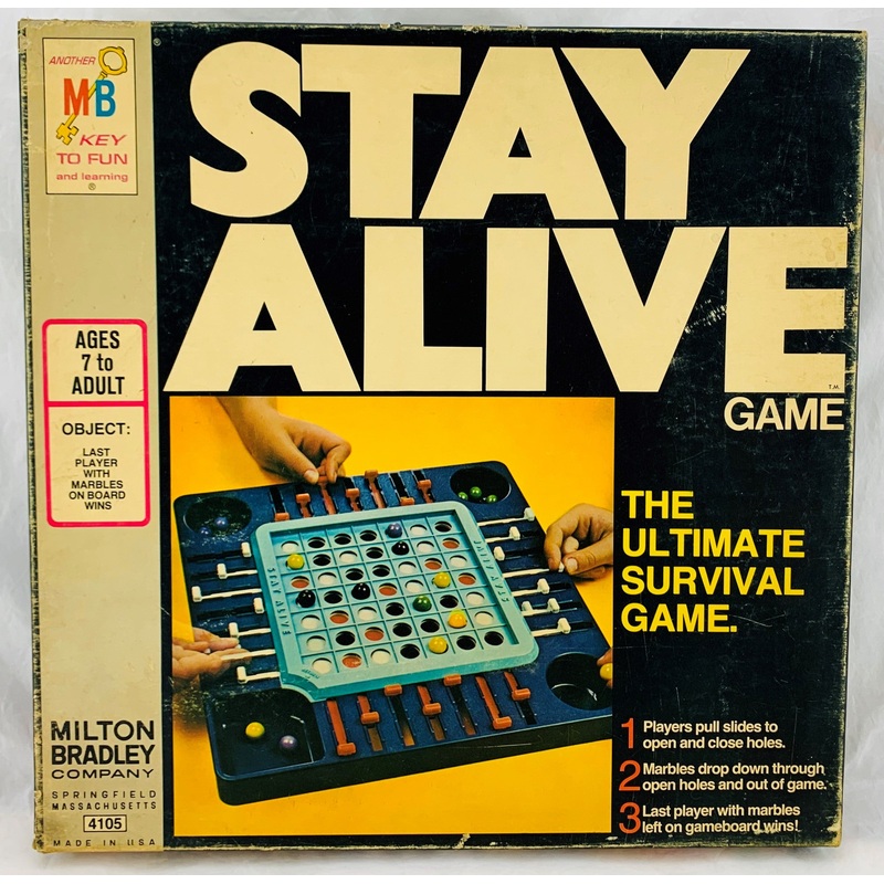 Stay Alive Game – 1971 – Milton Bradley – Great Condition