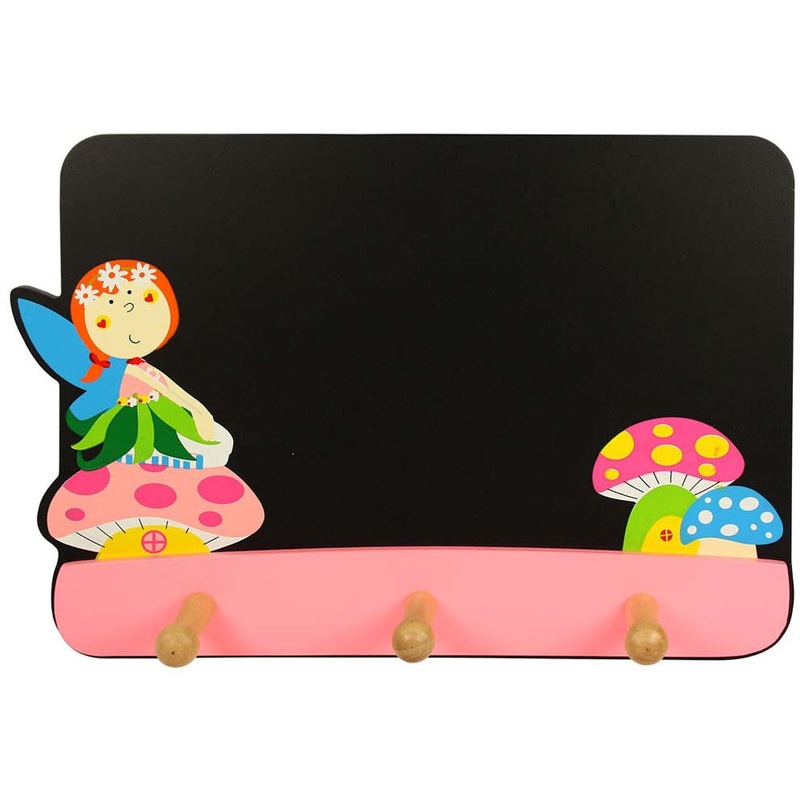 BigJigs Fairy Blackboard with Coat Hooks