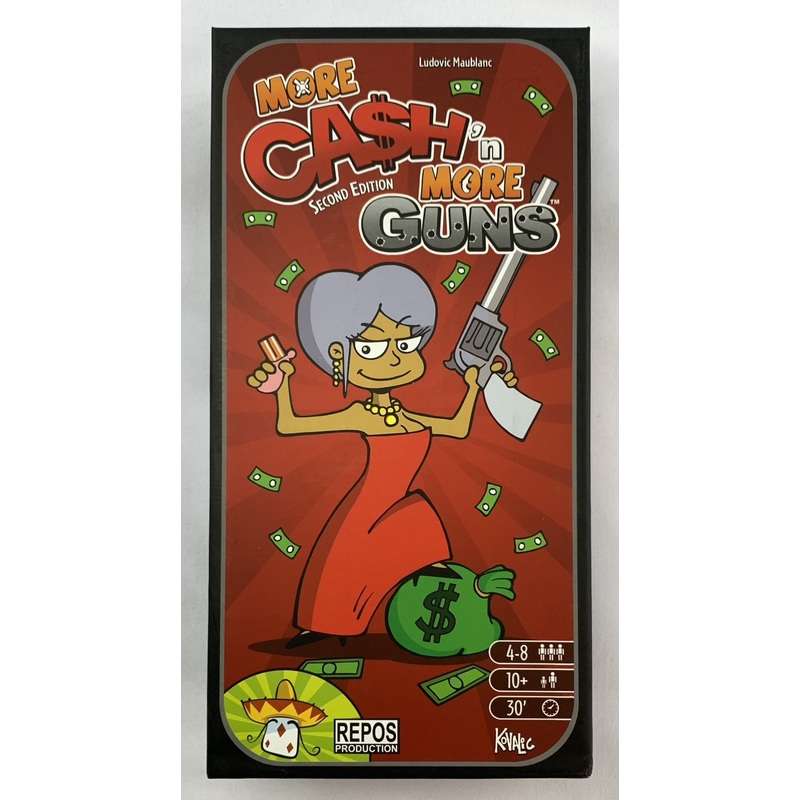Cash ‘N Guns (Second Edition): More Cash ‘N More Guns Game Expansion – 2015 – Repos Production – New
