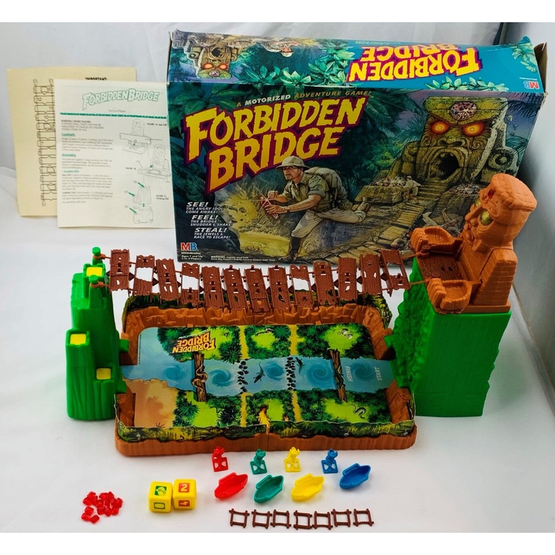 Forbidden Bridge Game – 1992 – Milton Bradley – Great Condition