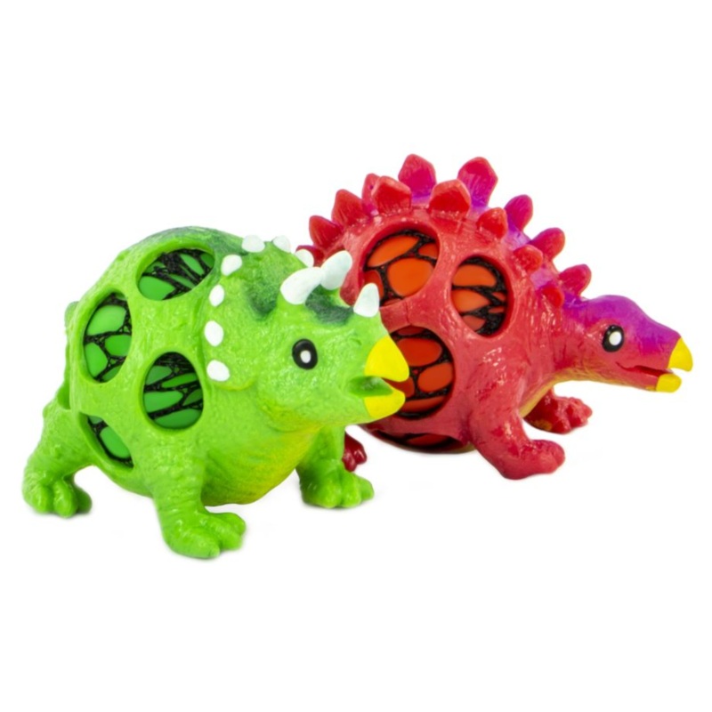 Keycraft Ltd. – NV356 | Squeezy Mesh Dinosaurs Color Assorted (One per Purchase)