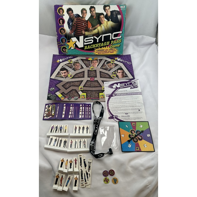 N Sync Backstage Pass Game – 2000 – Patch – Great Condition