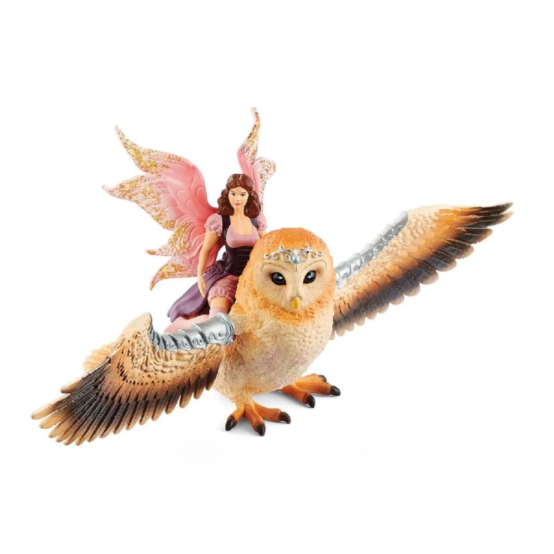Schleich – 70789 | Bayala: Fairy In Flight On Glam-Owl