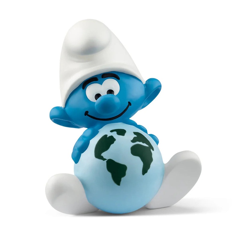 Schleich Smurf with Globe