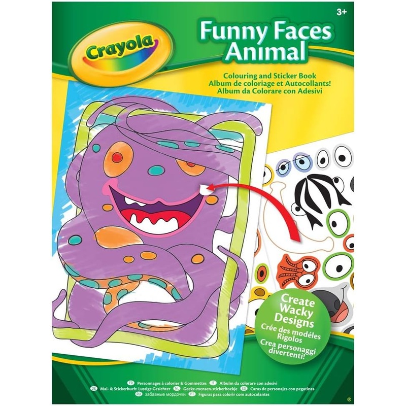 Crayola Funny Faces Sticker Book