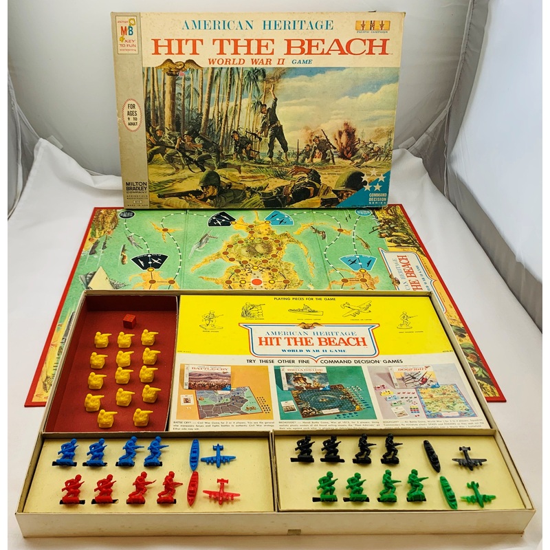 Hit The Beach Game – 1965 – Milton Bradley – Great Condition